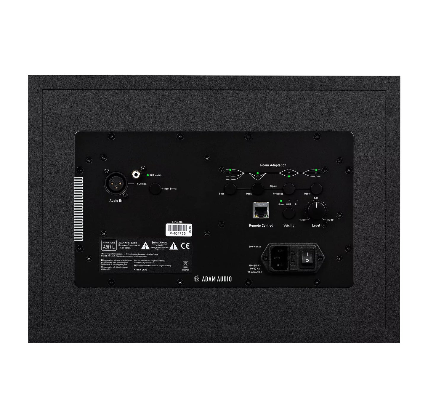 ADAM Audio A8H 3-Way 8-Inch Powered Studio Monitor back