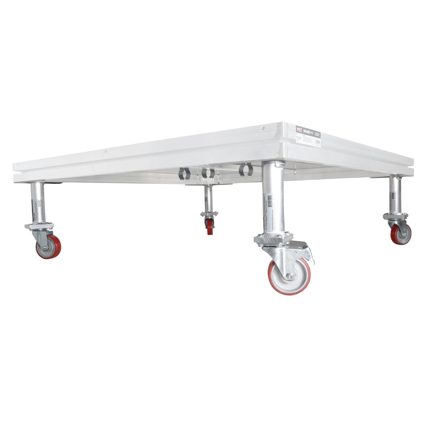 ProX StageQ Locking Rolling Stage Legs with Casters | 16 in