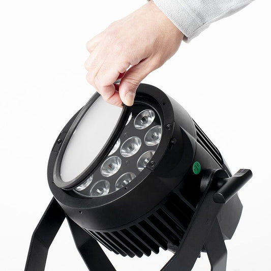 ADJ ELP12 Encore LP12IP Frost Filter being put on