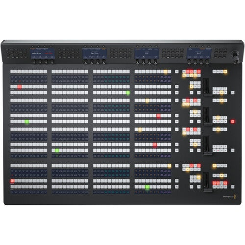 Blackmagic Design ATEM 4 M/E Advanced Panel 40 top-down layout of source button rows and joystick