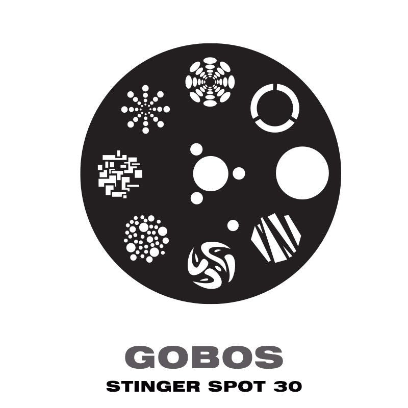 Eliminator Lighting Stinger Spot 30 Mini Moving Head gobos