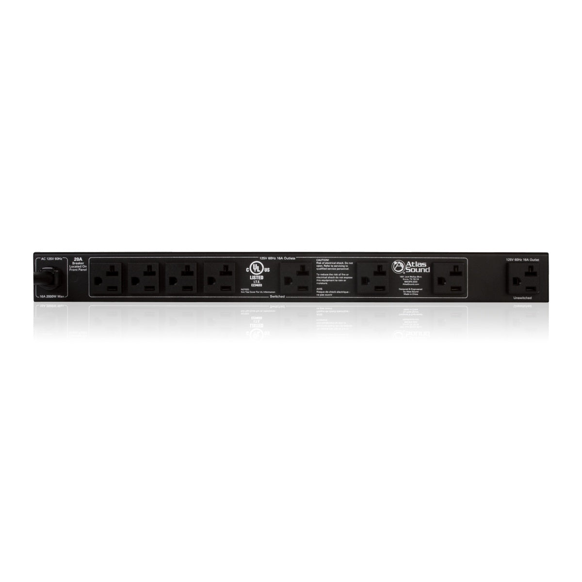 AtlasIED AP-S20 20A Power Conditioner And Distribution Unit