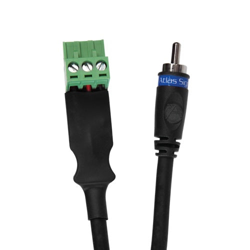 AtlasIED Male RCA to Phoenix Connector Cable For AA Series Amplifiers | 1m