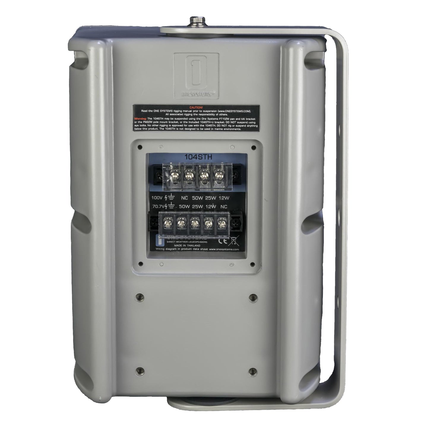 One Systems 104.STH-GRAY 4.5†Silver Series Speaker back