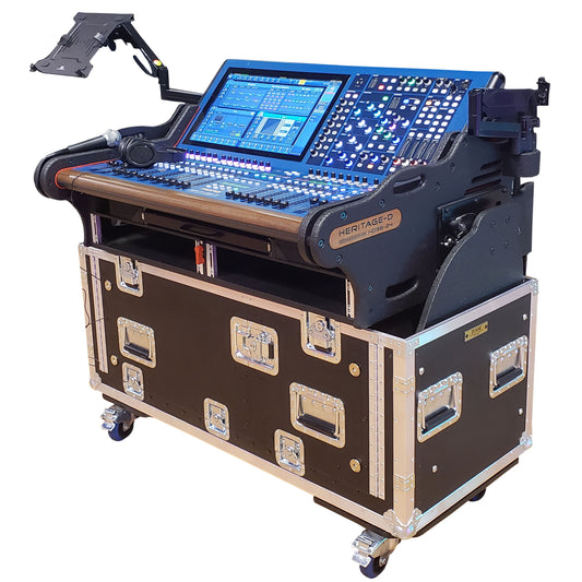 ProX Flip-Ready Hydraulic Console Case For Digital Audio Consoles | Midas Heritage D HD96-24 | Detachable