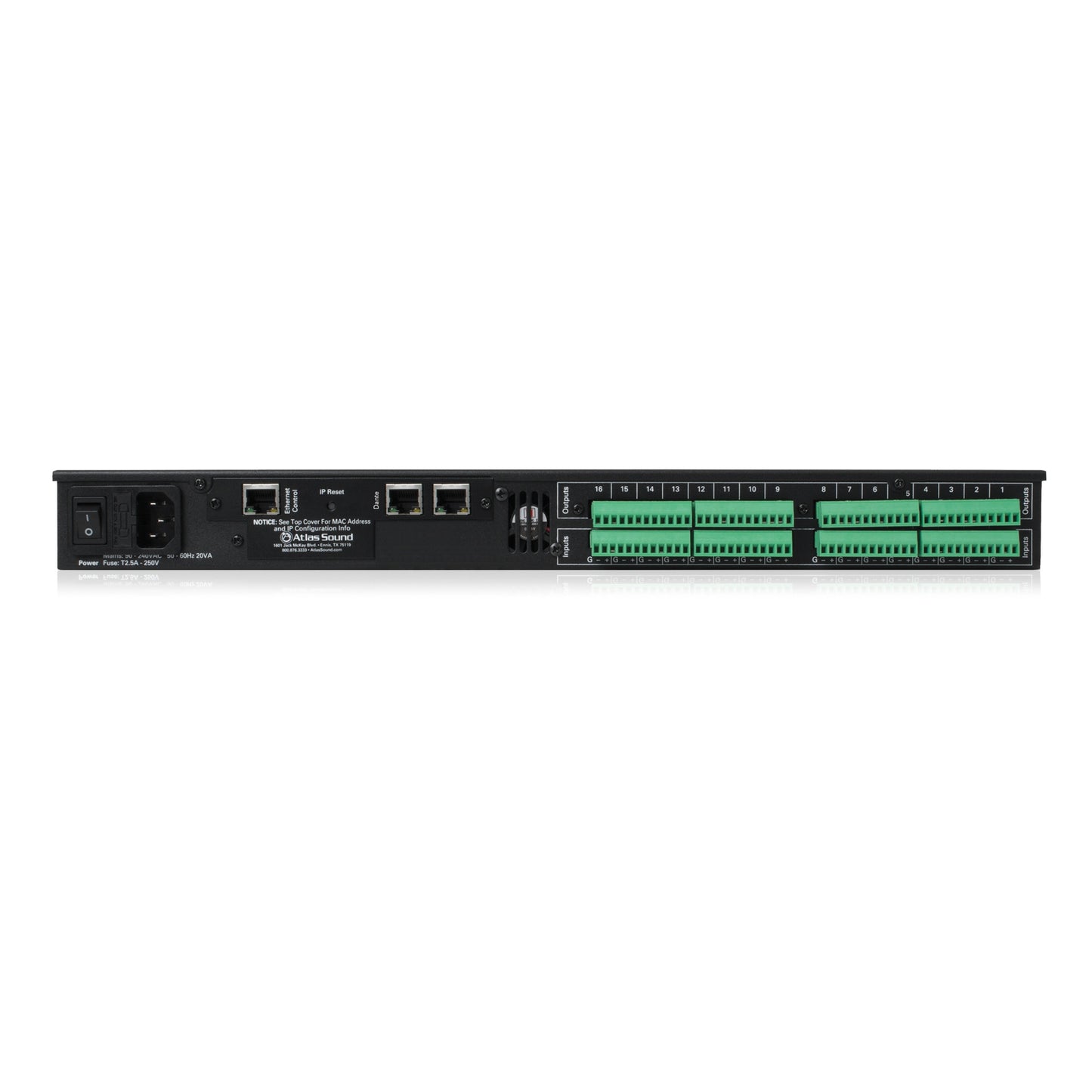 AtlasIED BB-EB1616DT BlueBridge 16x16 Dante Expansion I/O Box