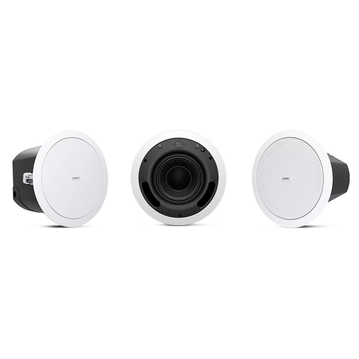 Q-SYS AcousticDesign 6.5" Two-Way Ceiling Speaker For Install | High Power, 120° conical coverage
