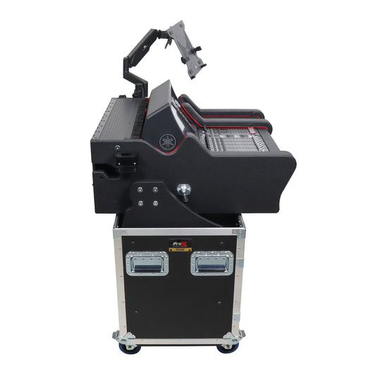ProX Flip-Ready Hydraulic Console Case For Digital Audio Consoles | Yamaha DM7-EX Compact | Fixed