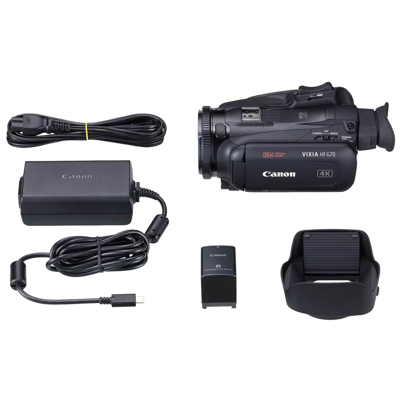 Canon VIXIA HF G70 UHD 4K Camcorder components