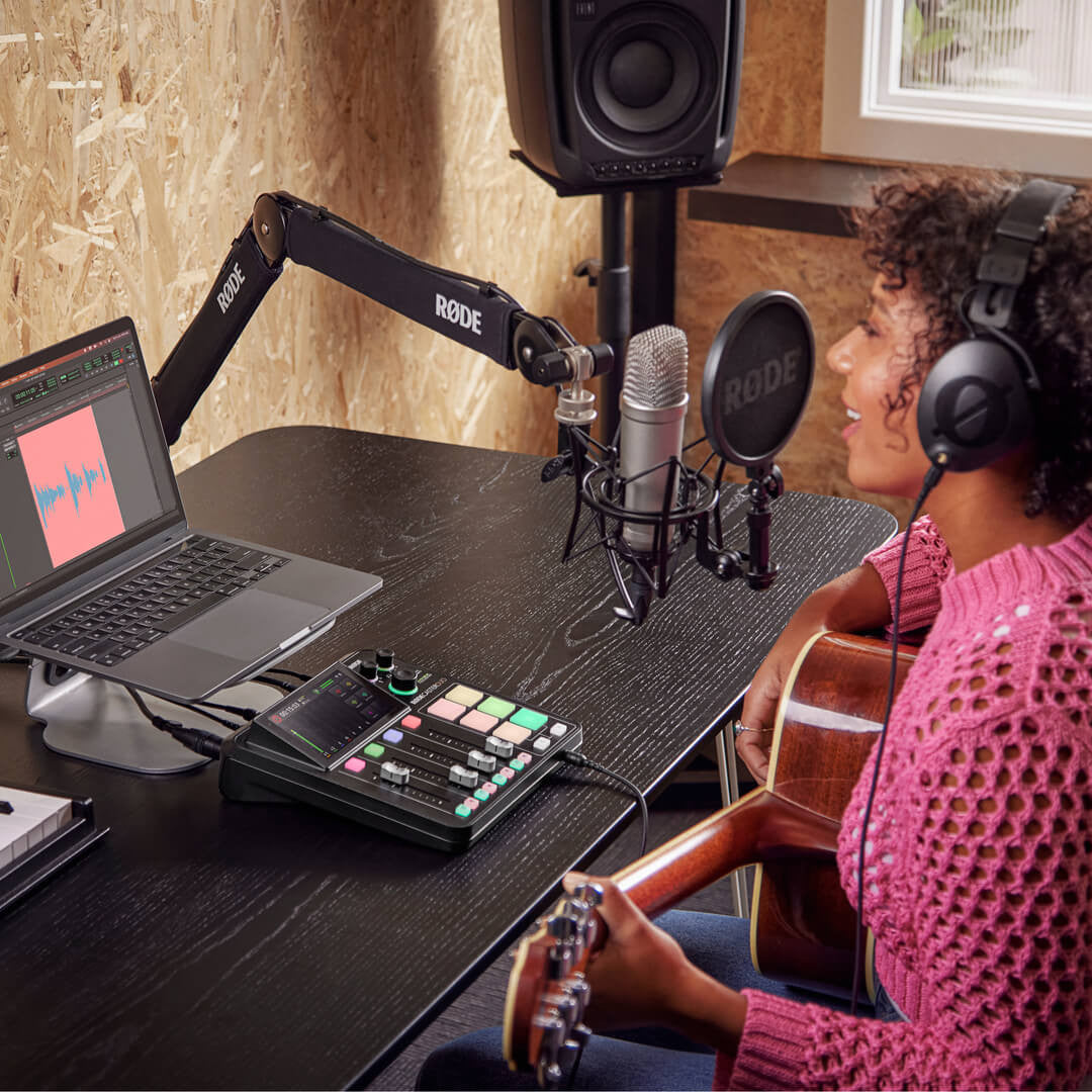 RODE RODECaster Duo Compact Integrated Audio Production Studio lifestyle