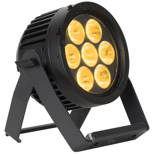 Elation SIX+ PAR S 7x20W RGBLA+UV IP65 LED Wash Light yellow
