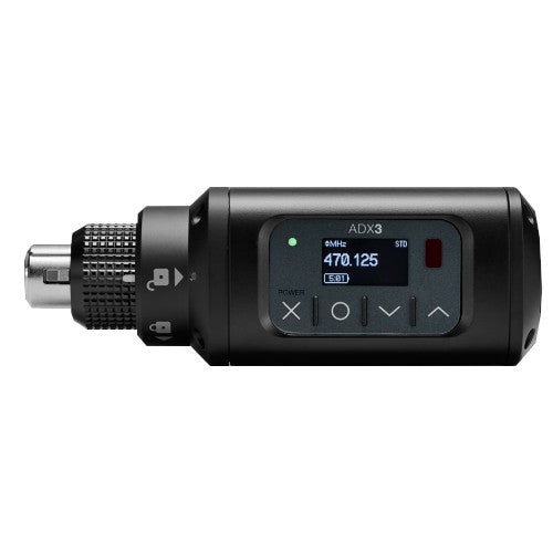 Shure ADX3=-G57 Axient Digital Plug-On Transmitter horizontal