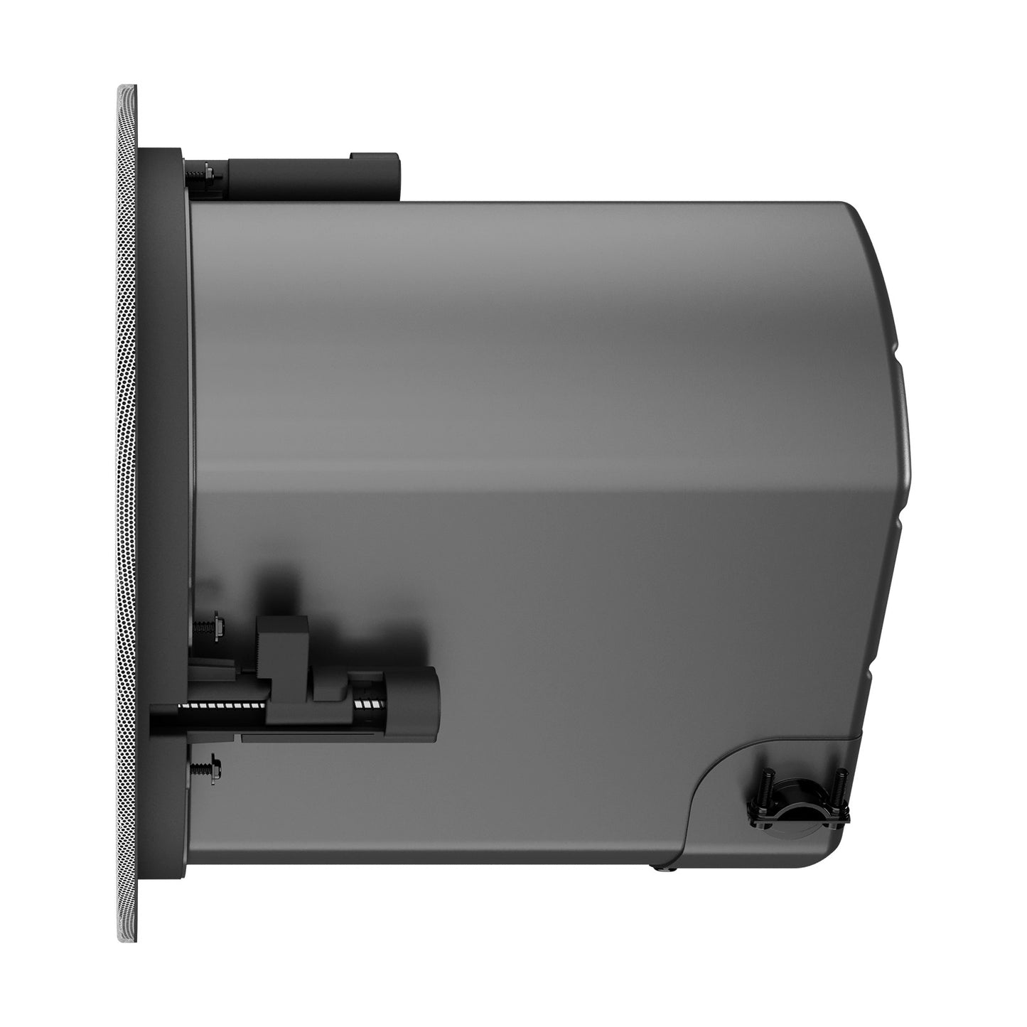 QSC AD-C6T-ZB-WH AcousticDesign 6.5-Inch Ceiling Speaker, White left profile