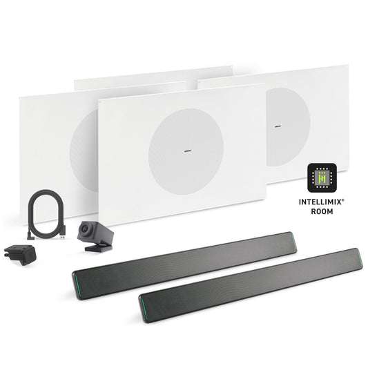 Shure Microflex Ecosystem 712L + Huddly Cam AV Conferencing Bundle | Color: Black