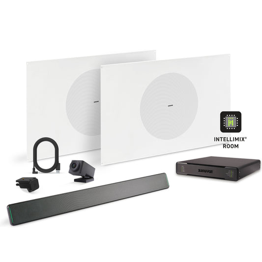 Shure Microflex Ecosystem 712P + Huddly Cam AV Conferencing Bundle | Color: Black