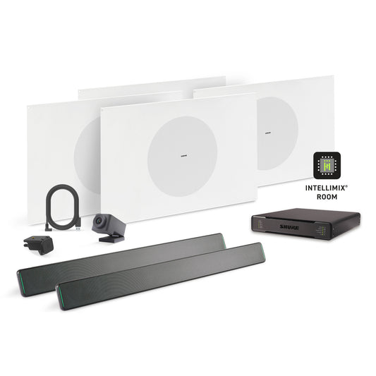 Shure Microflex Ecosystem 712X + Huddly Cam AV Conferencing Bundle | Color: Black