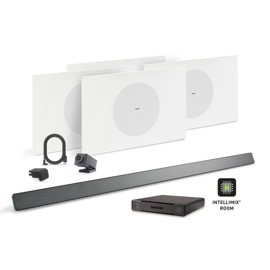 Shure Microflex Ecosystem 714P + Huddly Cam AV Conferencing Bundle | Color: Black