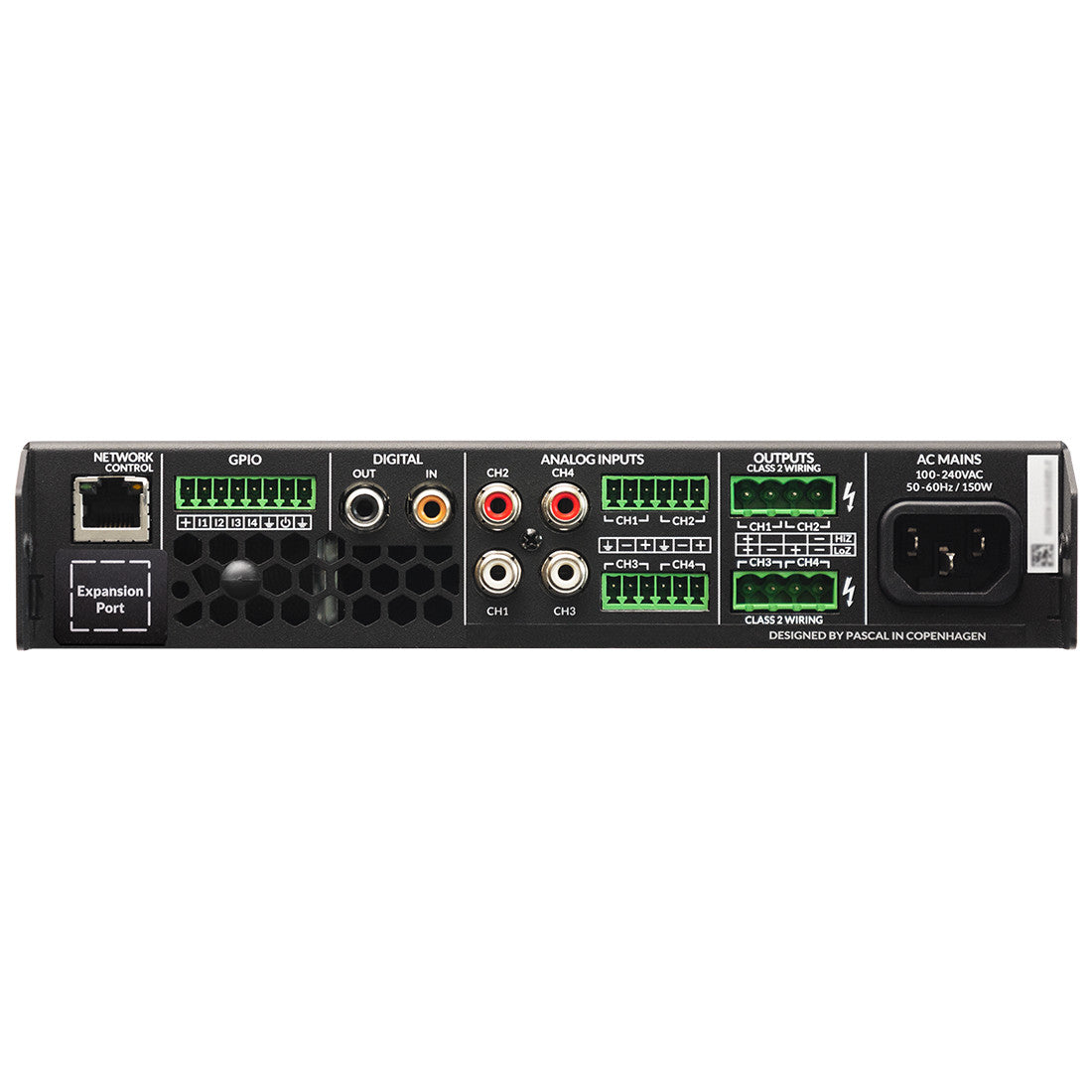 Blaze Audio PowerZone Connect 504 DSP-Enabled Power Amplifier back