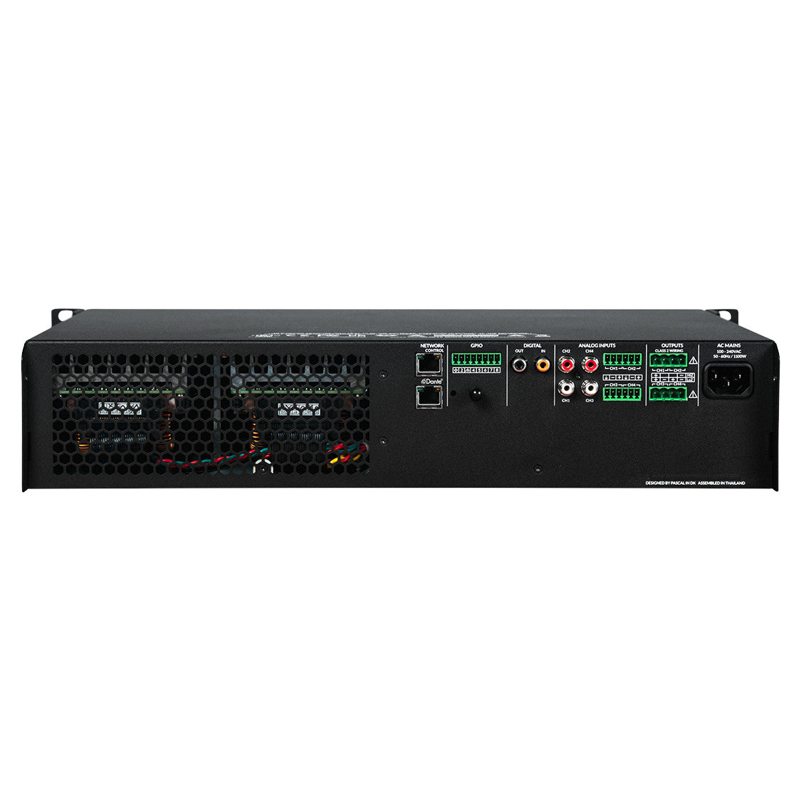 Blaze Audio PowerZone Connect 2004D DSP-Enabled Dante Power Amplifier back