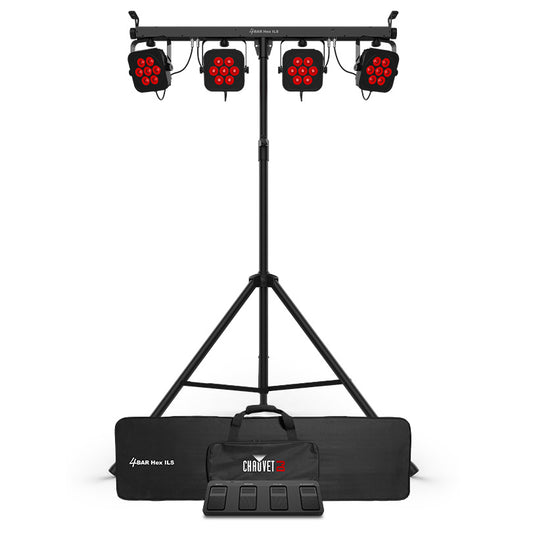 Chauvet DJ 4BAR Hex ILS RGBAW+UV Lighting System components