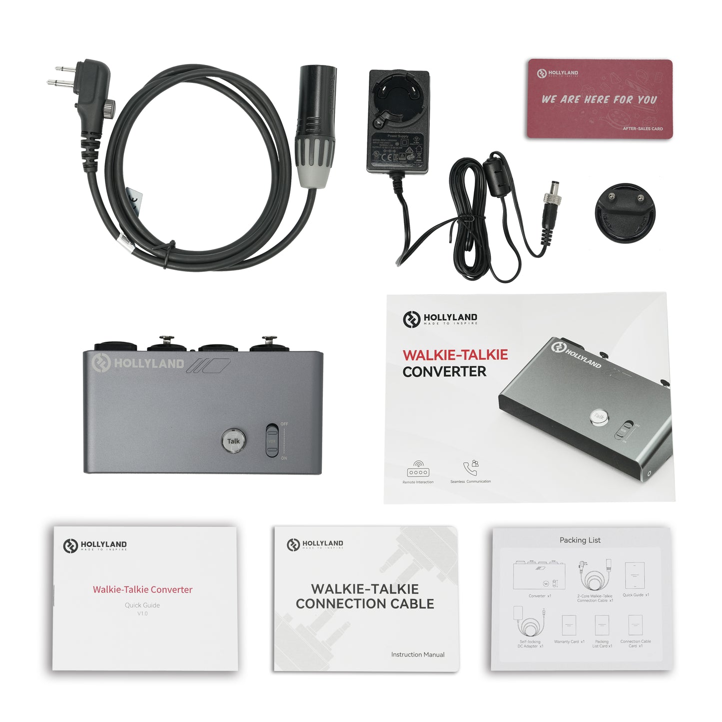 Hollyland Walkie-Talkie Converter-2C 4-Wire Intercom Bridge