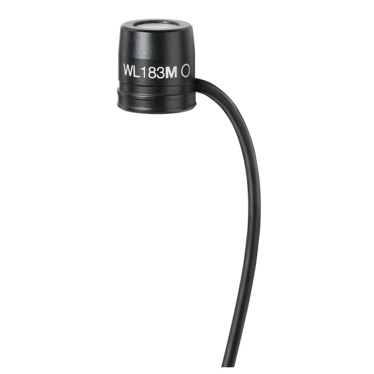 Shure WL183m Microflex Omni Lavalier Microphone, Connector: TA4F | Color: White