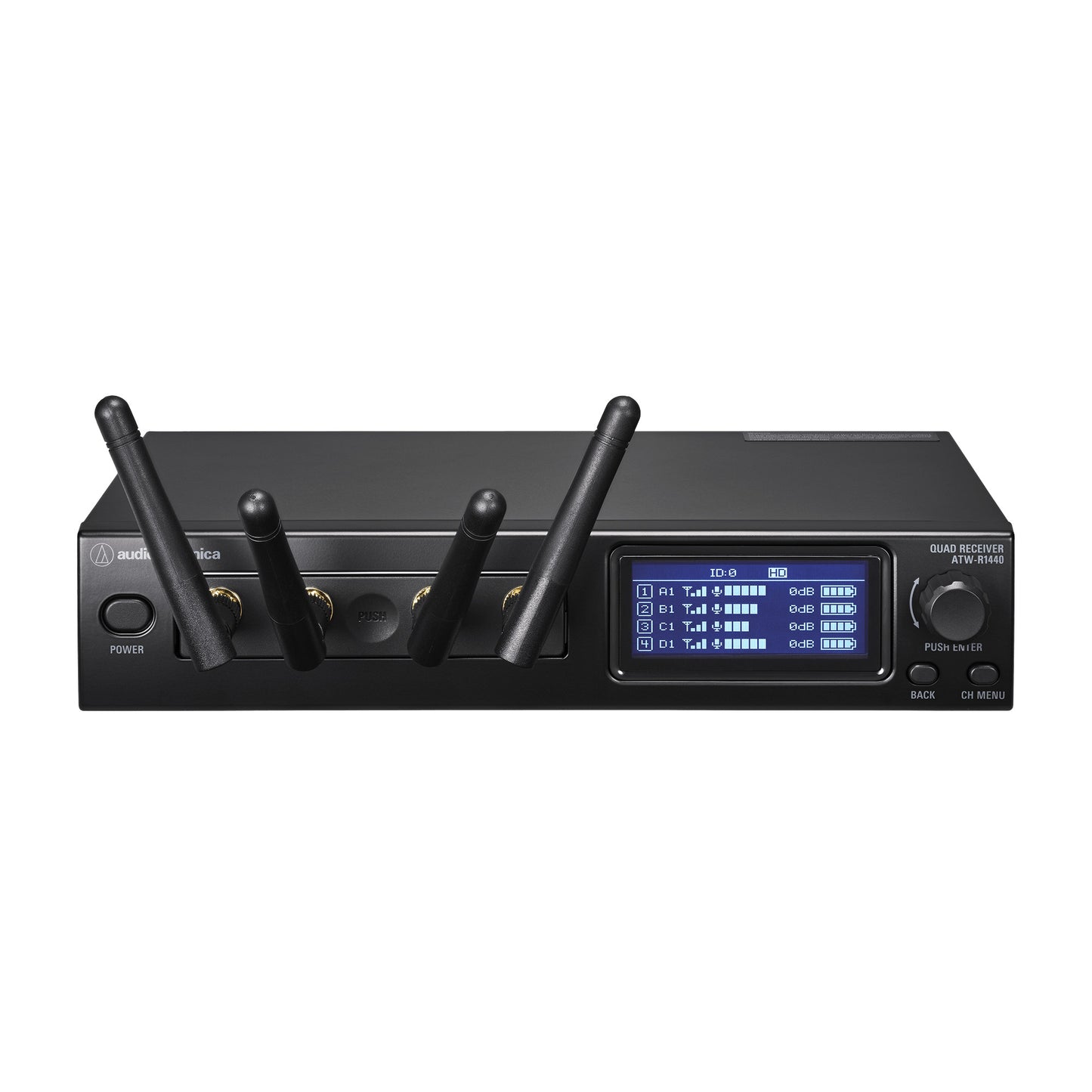 Audio-Technica ATW-R1440 System 20 PRO 4-Channel Receiver with antennae