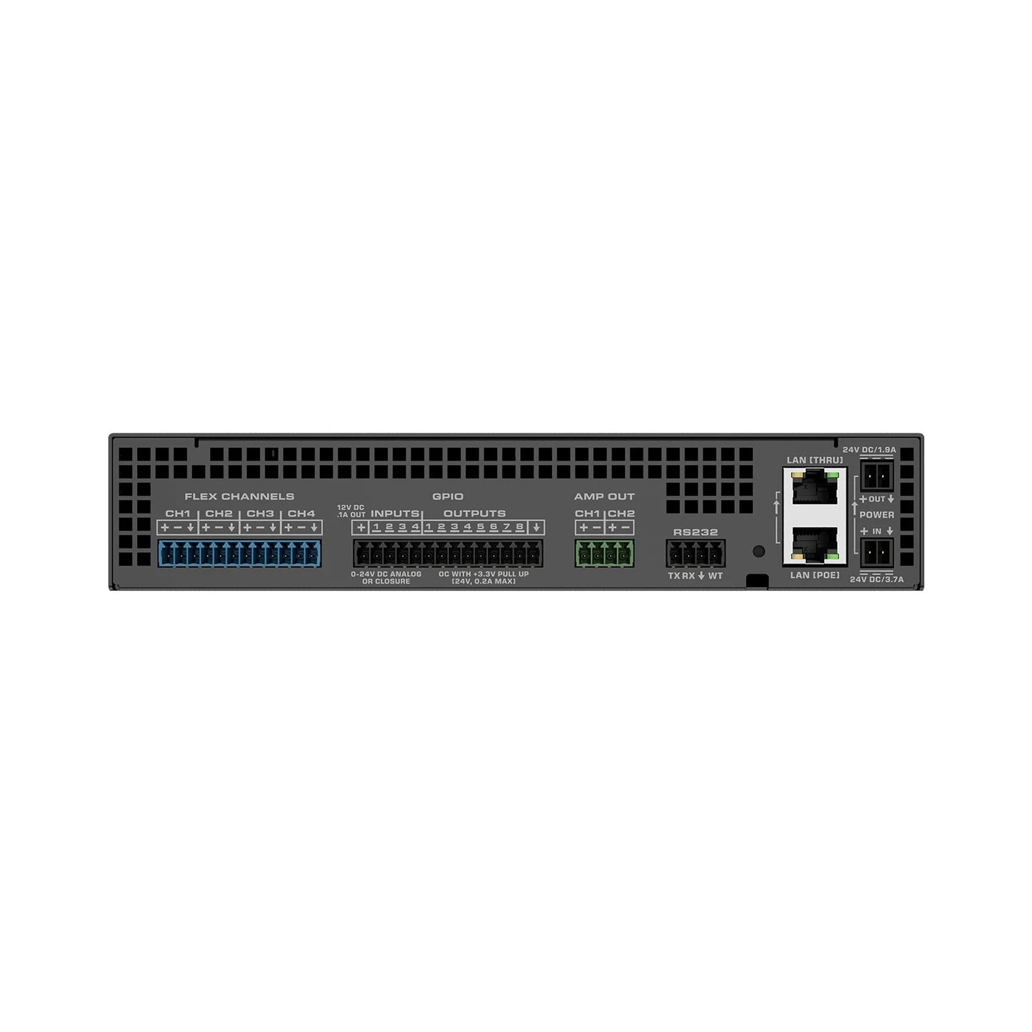 Q-SYS QIO-FLEX4A Modular Network I/O Expander for Q-SYS