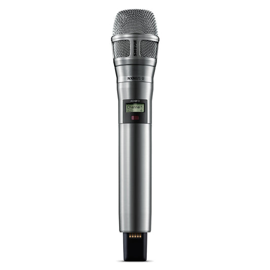 Shure ADX2FD/N8S Handheld Wireless Microphone Transmitter | Color: Nickel