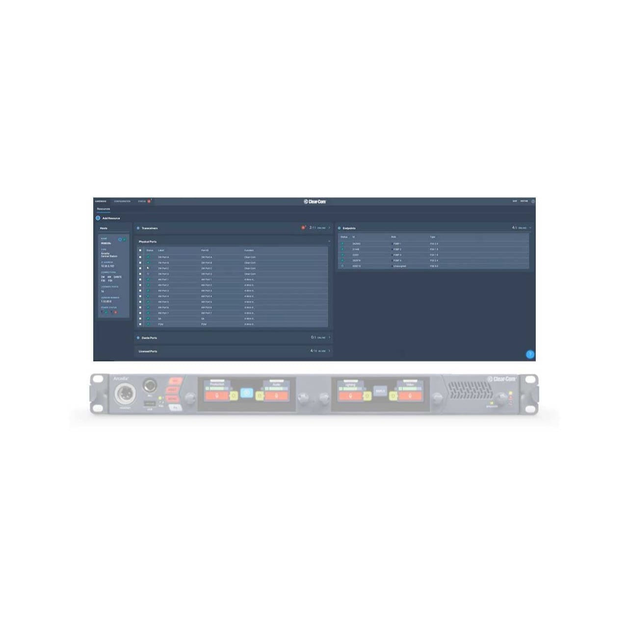 Clear-Com ARCADIA-8P-LIC Eight-Port Capacity Expansion License