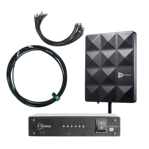 RF Venue COMB6CP-STAGE 6 Channel In-Ear Monitor Upgrade Pack