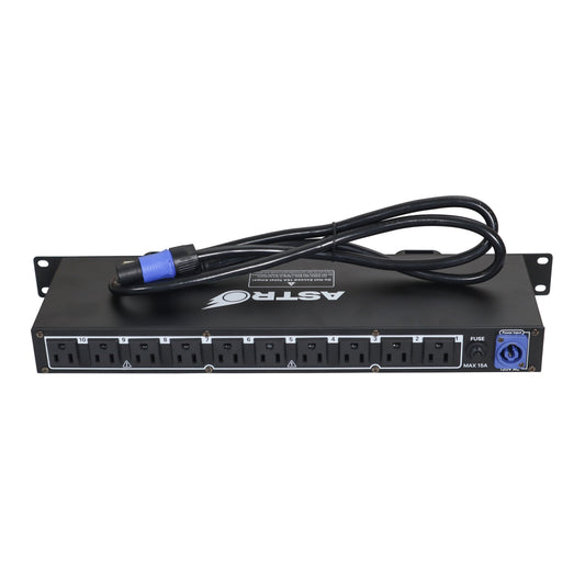 ProX X-PC10ASTRO 10-Way Rear Panel Rack Power Distribution Center