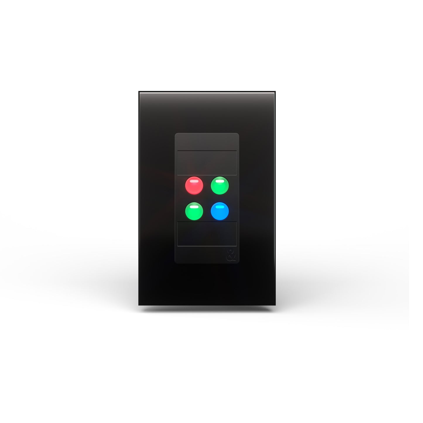 Allen & Heath AH-IP-4 Four-Button Wall Plate Remote Controller Black