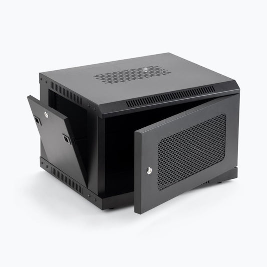 On-Stage Wall Mount Knock Down Rack Steel Enclosed Cabinet | 6U
