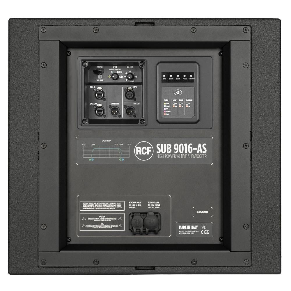 RCF SUB 9016-AS 16" Active High-Power Subwoofer