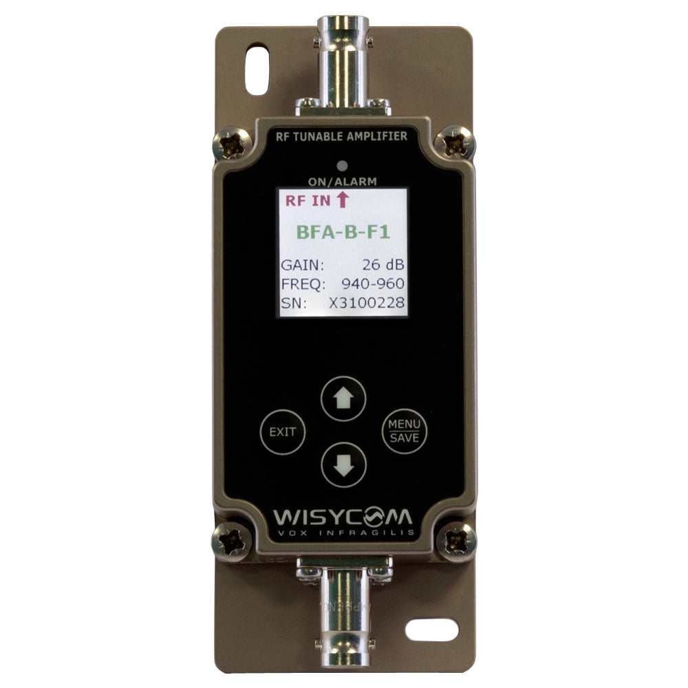 Wisycom BFA-B-F2 Wideband Active Amplifier with Tunable Filter | Connector: N-Type