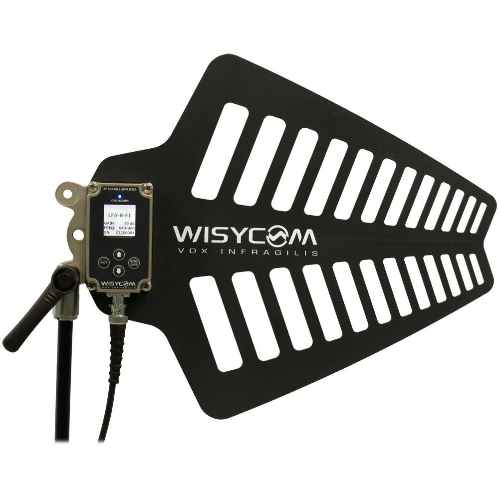 Wisycom LFA Directional Wideband Active Antenna with Tunable Filter | Connector: BNC