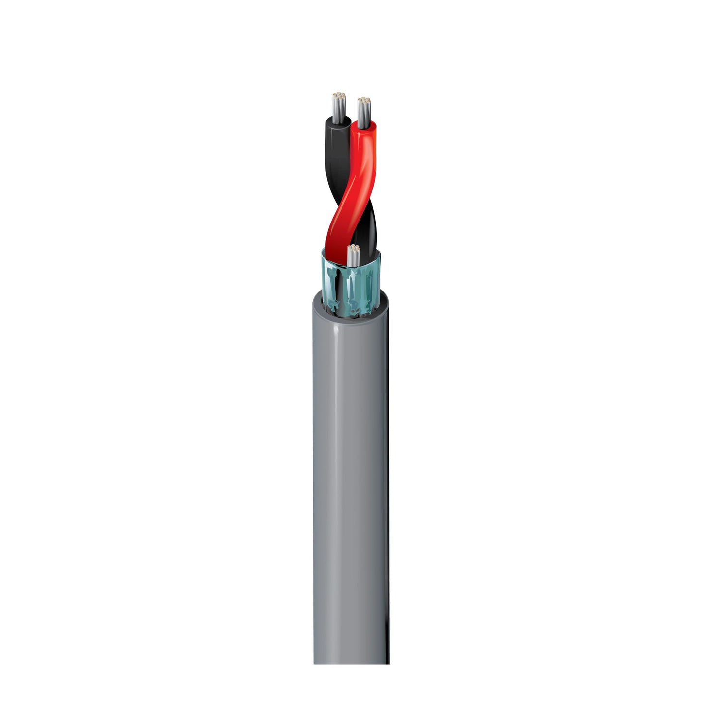 Belden 9451 1-Pair 22 AWG Shielded Analog Audio Cable, CMR Riser Rated