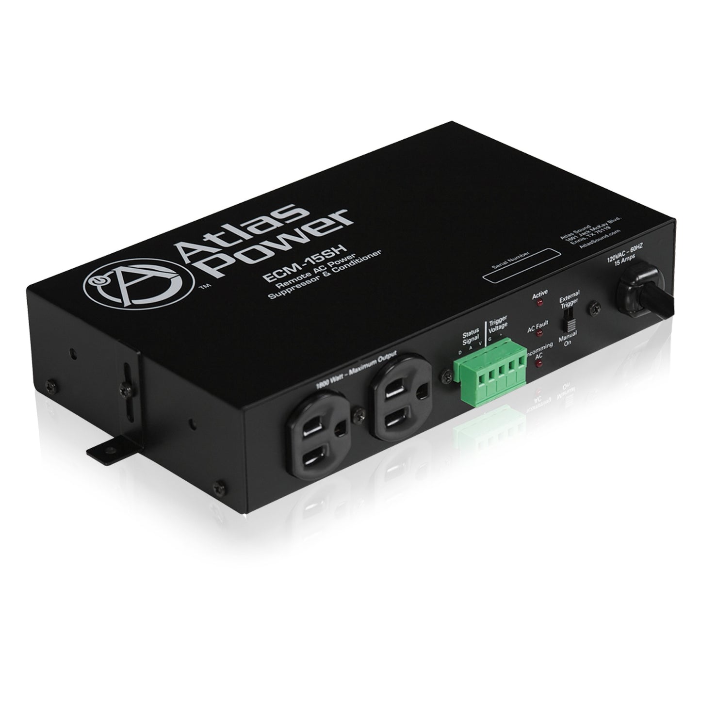 AtlasIED ECM-15SH Rackmount AC Power Conditioner and Spike Suppressor