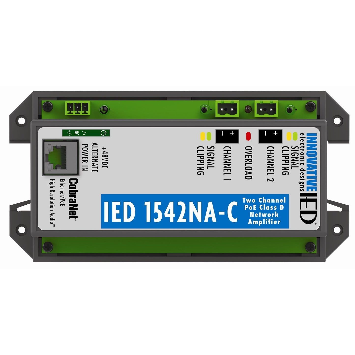 AtlasIED GLOBALCOM PoE Amplifier with CobraNet Network Audio | 2-Channel