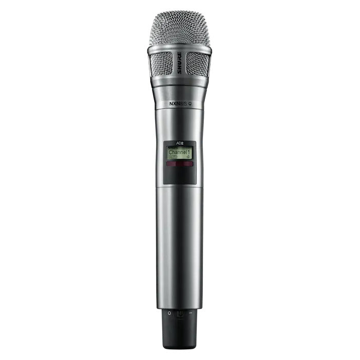 Shure AD2/N8S Handheld Wireless Microphone Transmitter | Color: Nickel