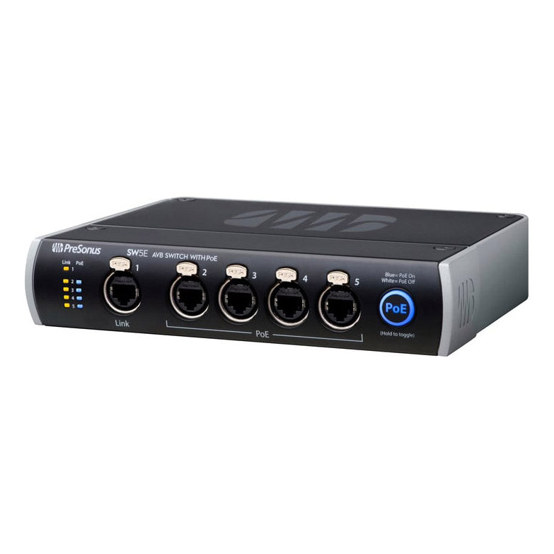 PreSonus SW5E 5-Port AVB Switch with PoE