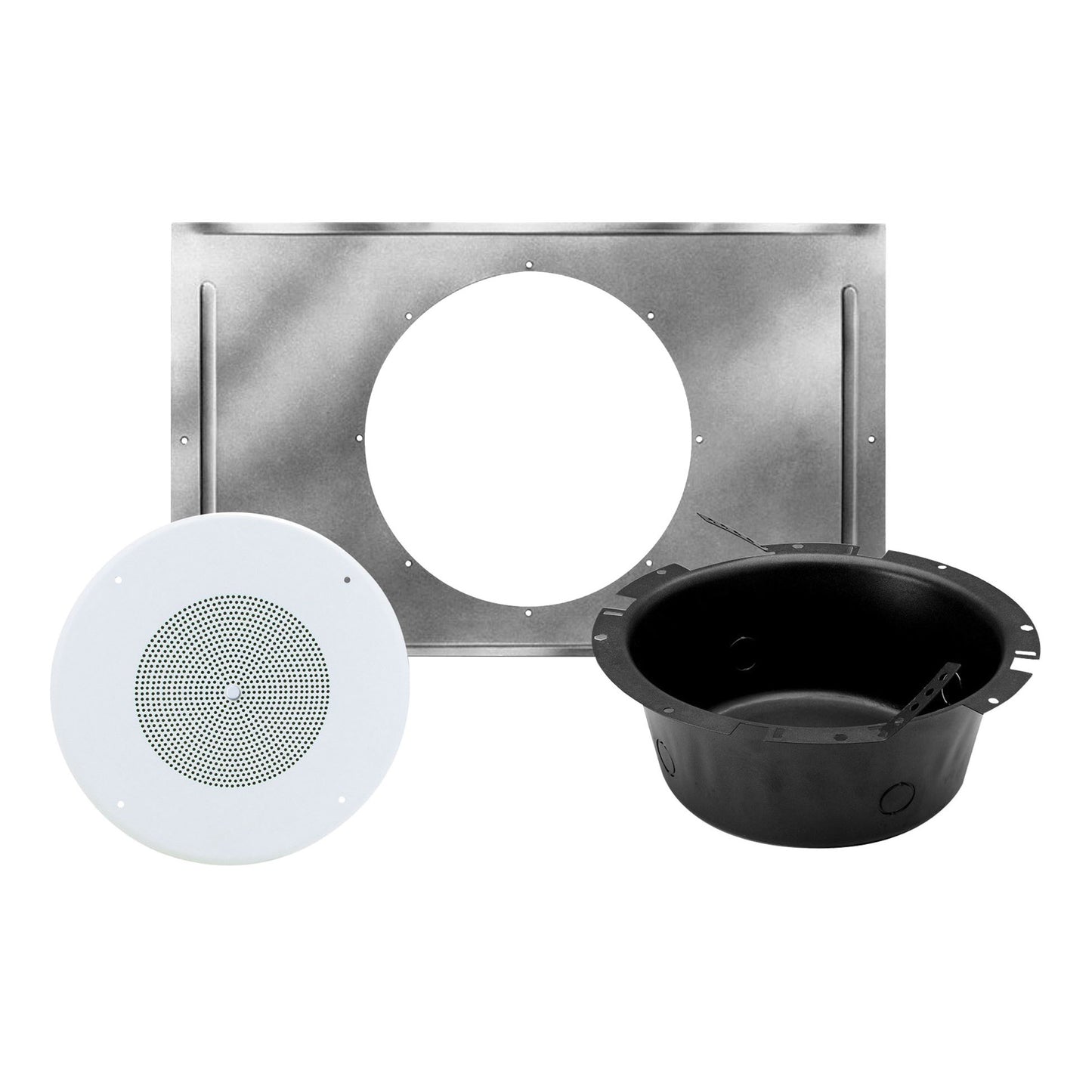 AtlasIED SD72W-KIT4 8-Inch In-Ceiling Speaker Kit (4-Pack) components