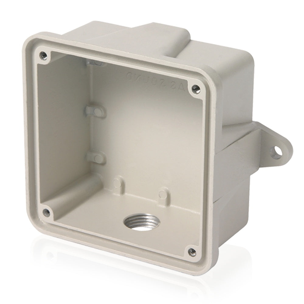 AtlasIED Surface Outdoor Enclosure for Voice/Tone Speakers Weatherproof Backbox | Neutral Gray