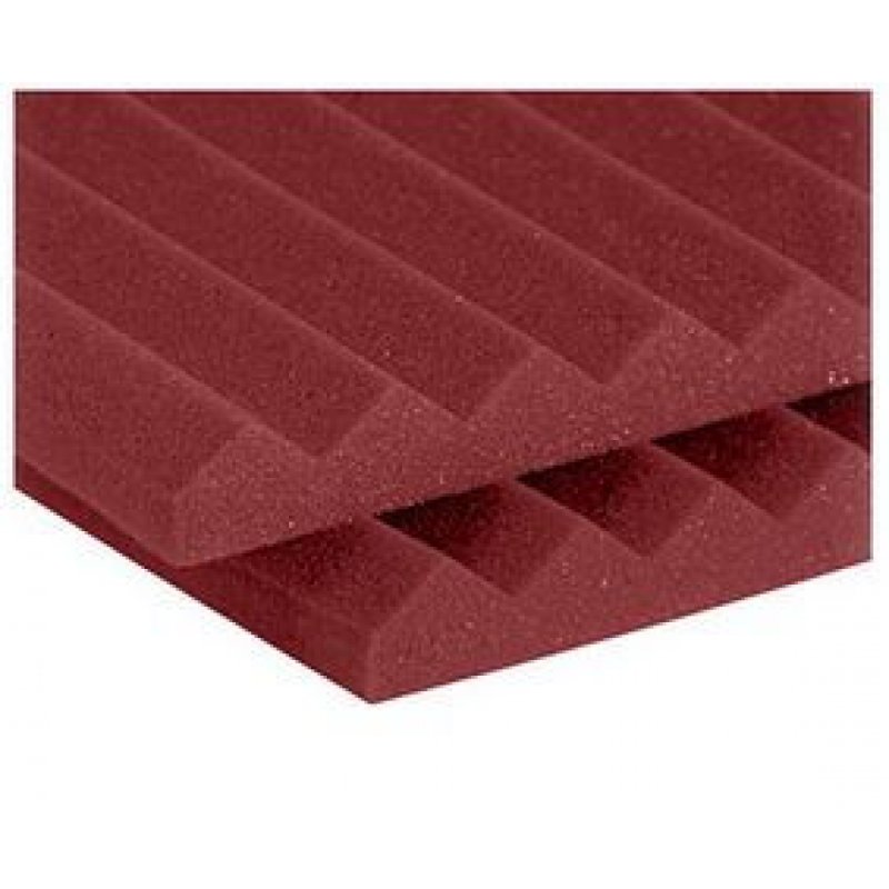 AURACO 1SF24BUR 1" Studiofoam Wedges (20-pack, 2'x4'x1", Burgundy)
