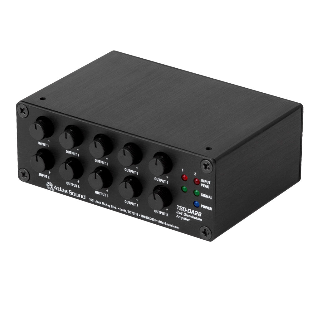 AtlasIED TSD Distribution Amplifier Isolated Signal Distribution | 2 x 8