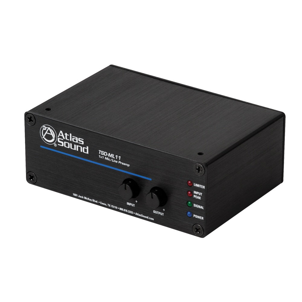 AtlasIED TSD-ML11 Mic Line Preamp With EQ and Limiter