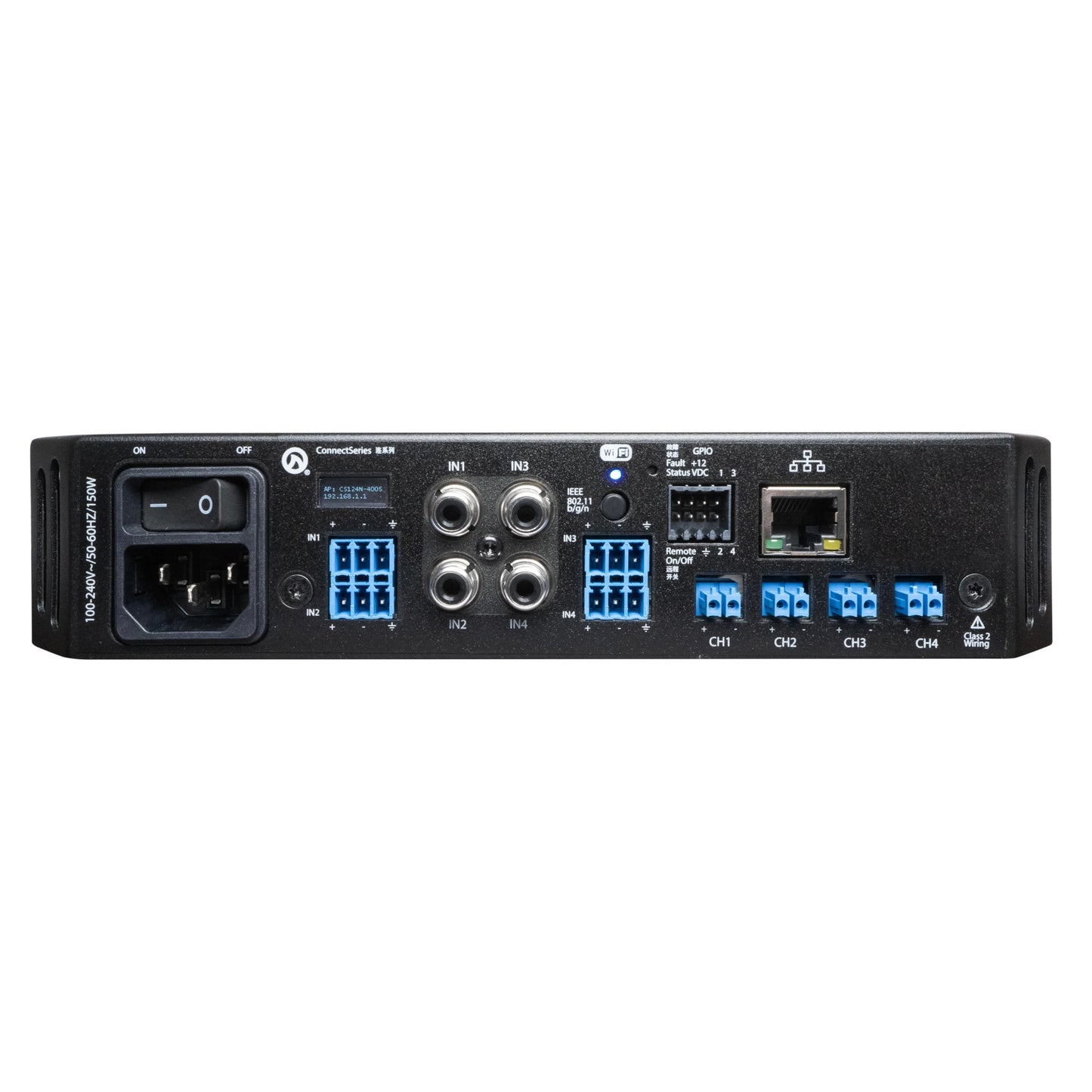 LEA Professional CONNECT CS124 4-Channel Network DSP Power Amplifier