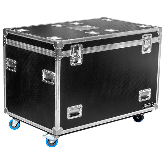 ODYSSEY OPT483036WPT2 Professional Black Hex Board Utility Tour Trunk Case with Caster Wheels