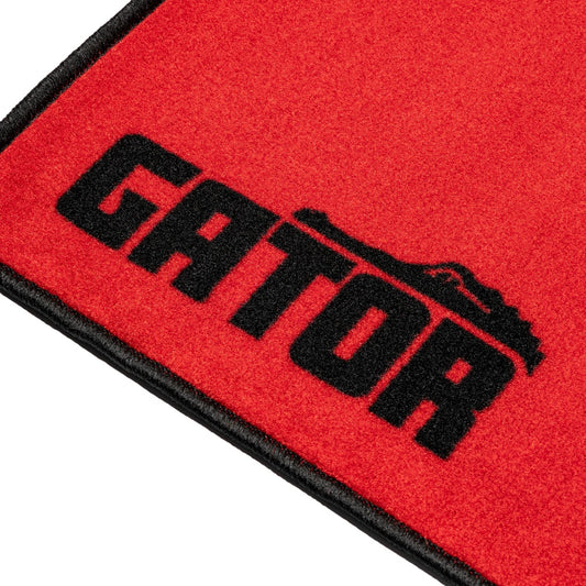 Gator GP-DRUMRUG-BKRW Drum Rug | 78" x 66"| Black, Red, White